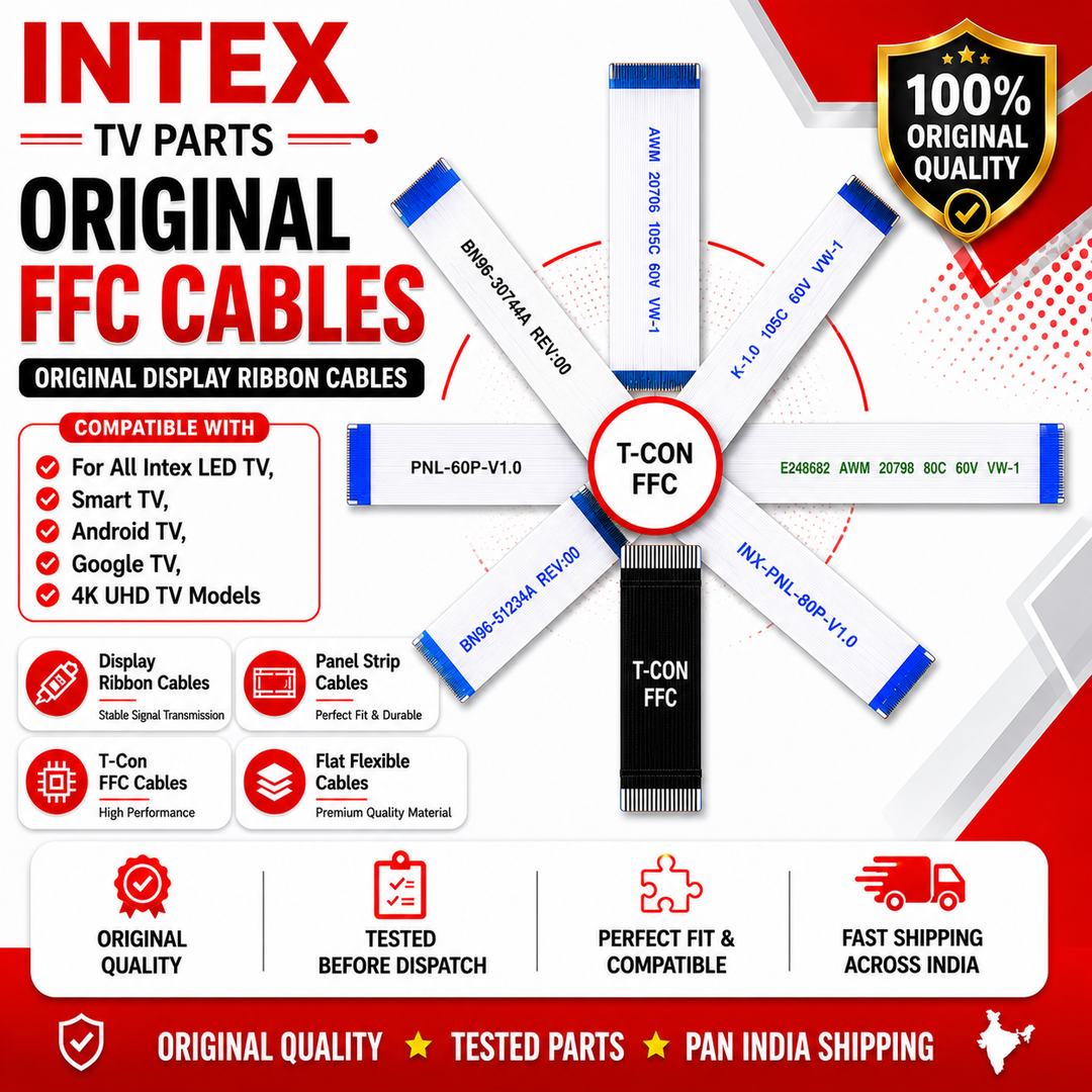 Intex TV FFC Cables | Original Display Ribbon Cables