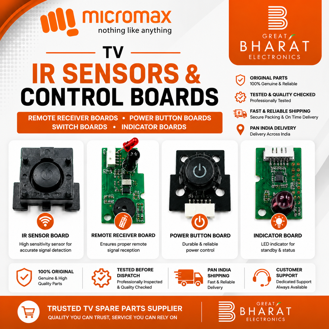 Micromax TV IR Sensors | Micromax Remote Receiver & Power Button Boards - Great Bharat Electronics