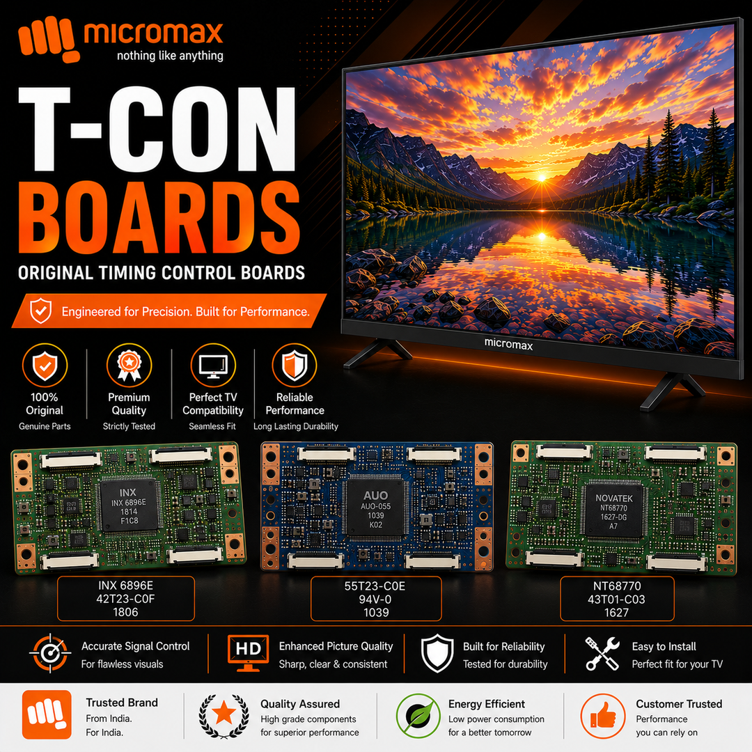 Micromax TV T-Con Boards | Original Timing Control Boards - Great Bharat Electronics