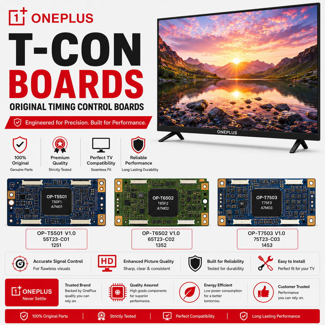 OnePlus TV T-Con Boards | Original Timing Control Boards - Great Bharat Electronics