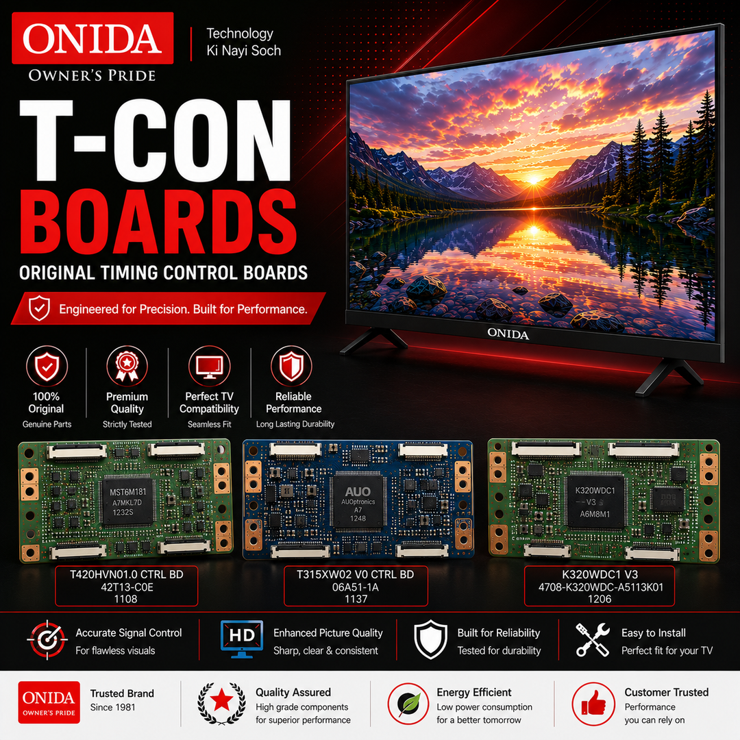 Onida TV T-Con Boards | Original Timing Control Boards - Great Bharat Electronics