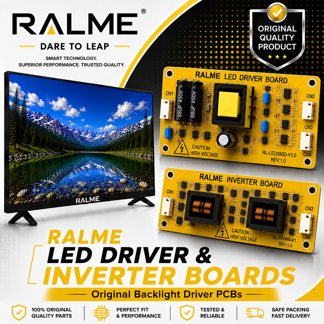 Realme TV LED Driver & Inverter Boards - Great Bharat Electronics