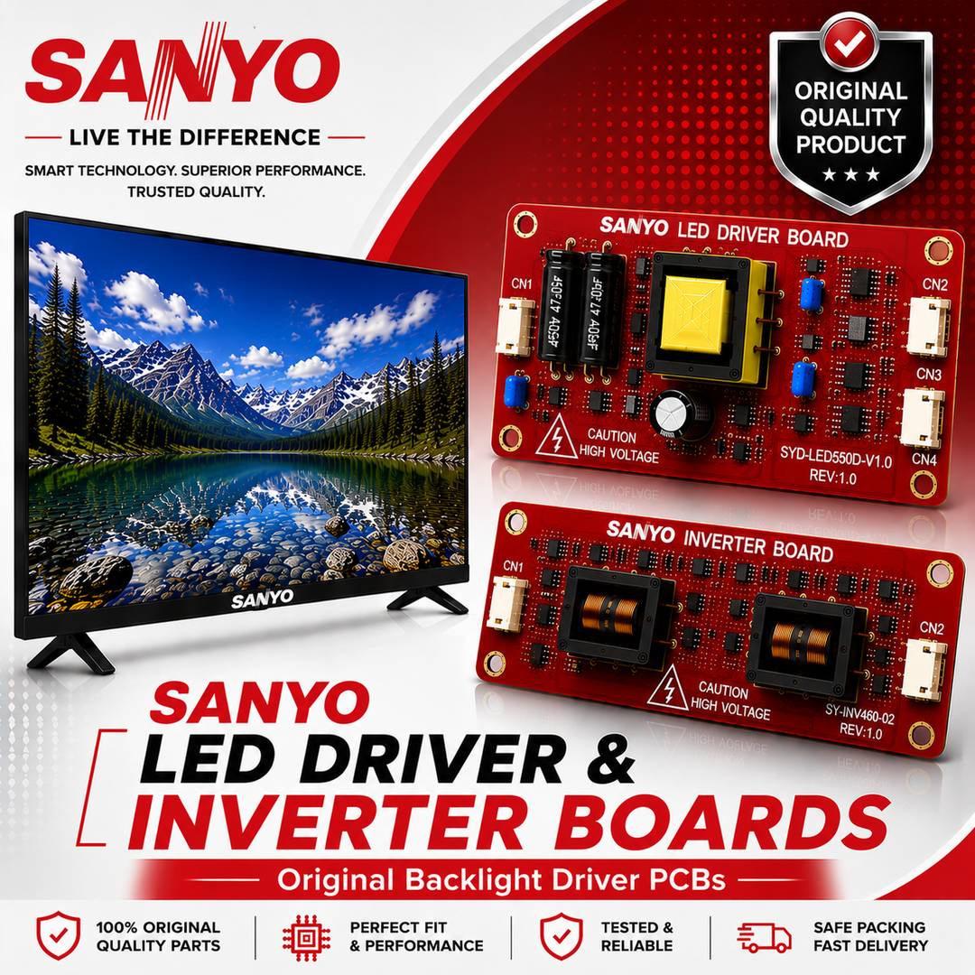 Sanyo TV LED Driver & Inverter Boards - Great Bharat Electronics