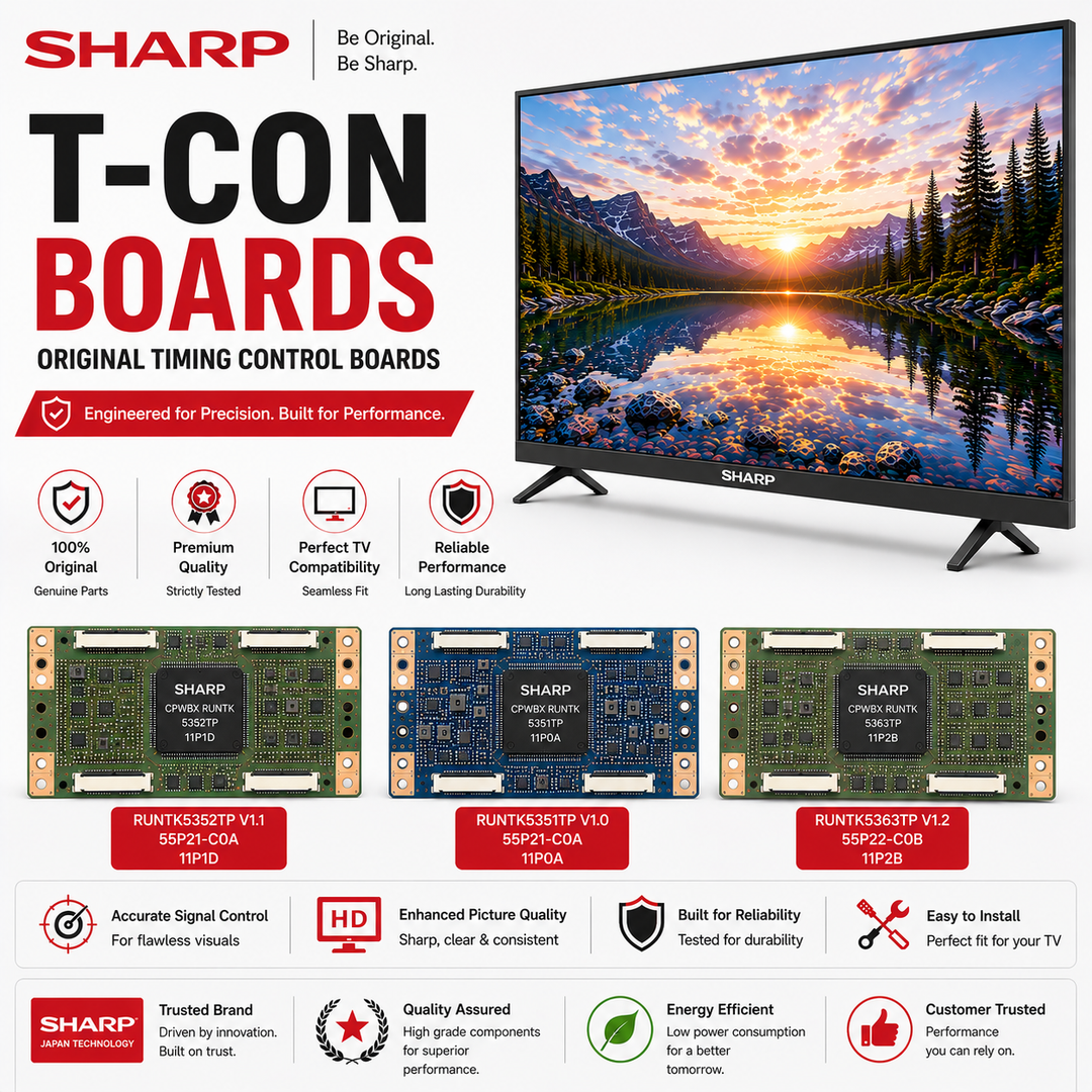Sharp TV T-Con Boards | Original Timing Control Boards - Great Bharat Electronics