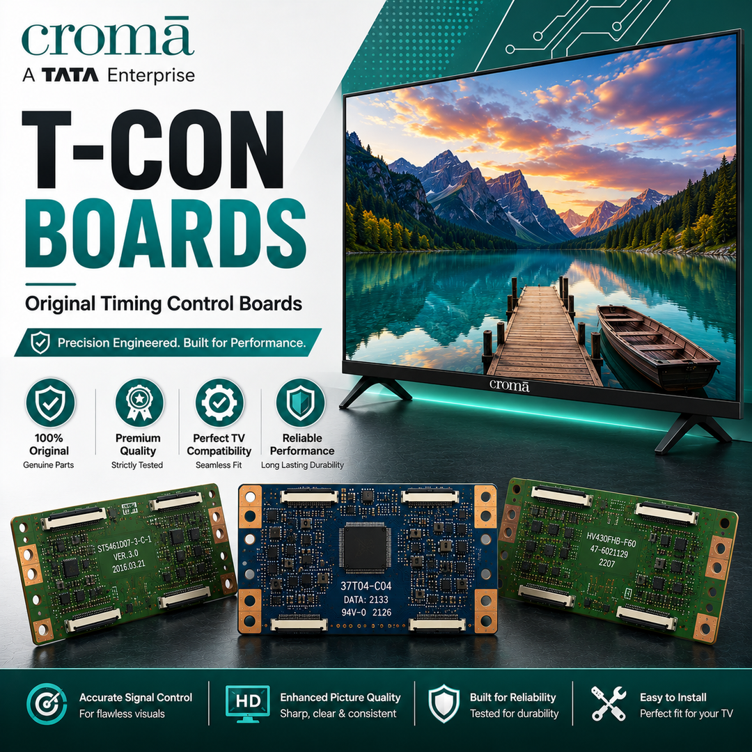 Croma TV T-Con Boards | Original Timing Control Boards - Great Bharat Electronics