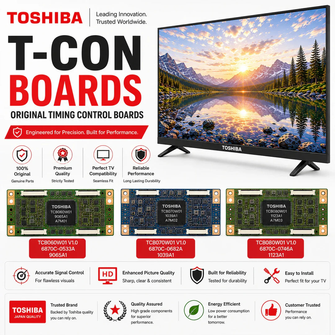 Toshiba TV T-Con Boards | Original Timing Control Boards - Great Bharat Electronics