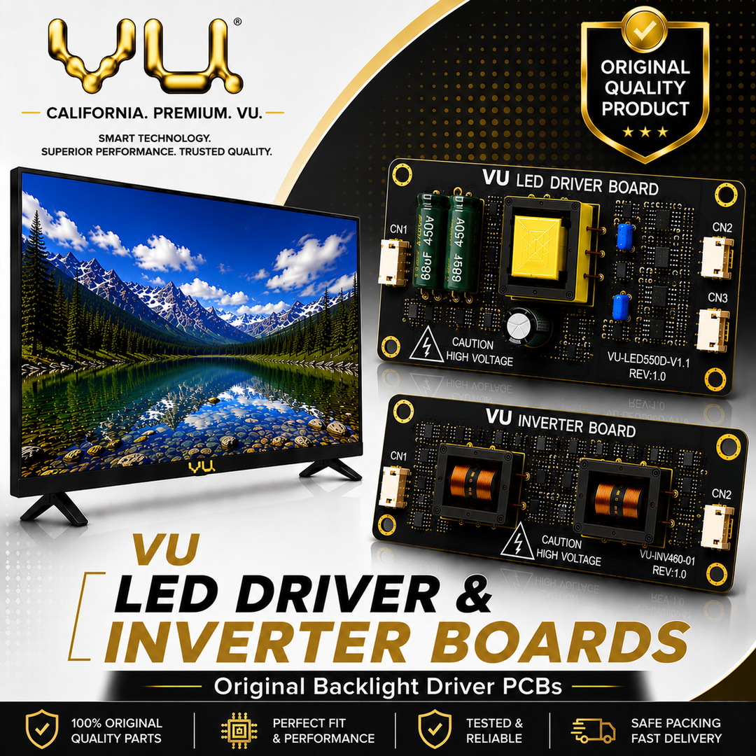 VU TV LED Driver & Inverter Boards - Great Bharat Electronics