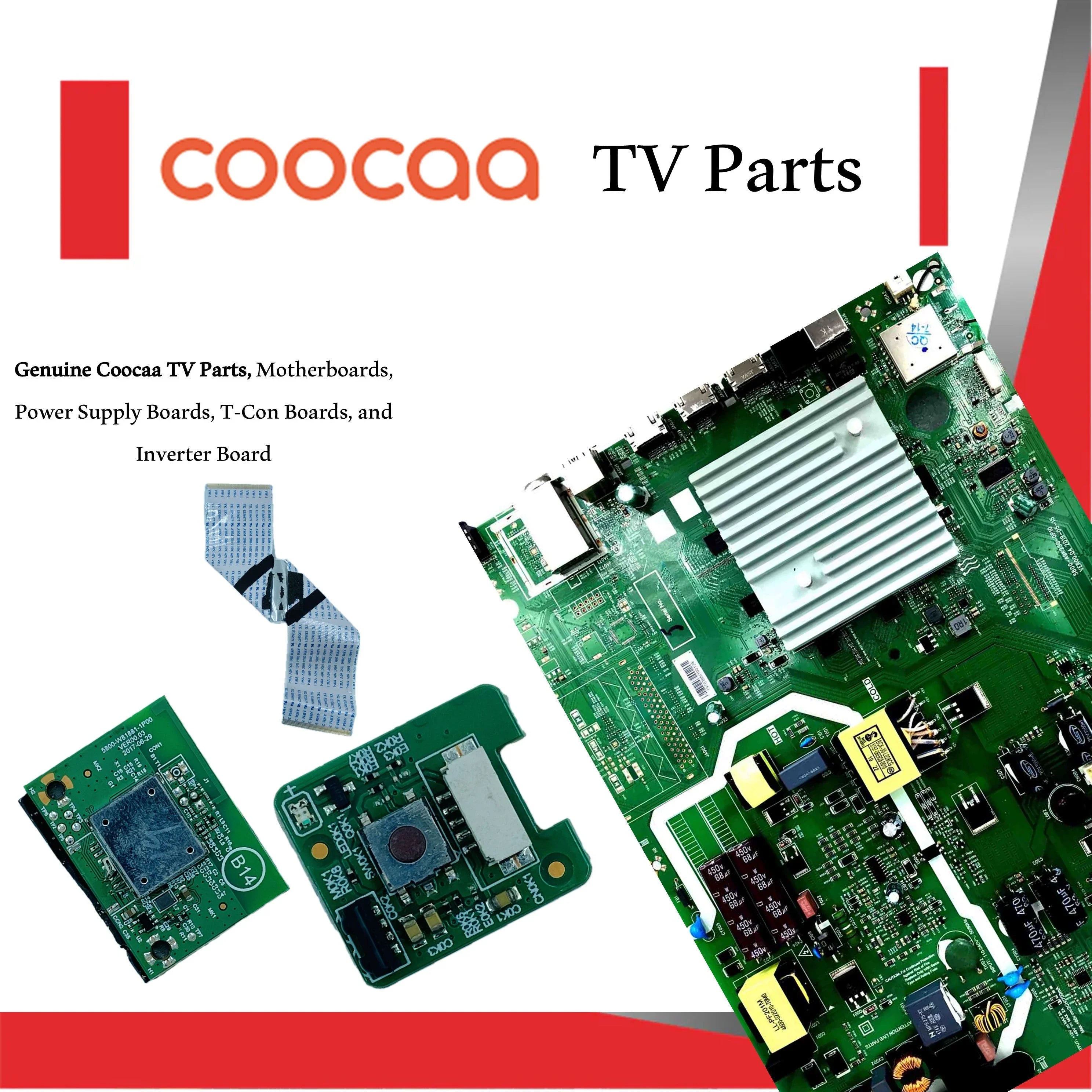 Coocaa TV Parts – Original Coocaa TV Motherboards, Power Supply, T-Con, Inverter, Wi-Fi, IR Sensor & More