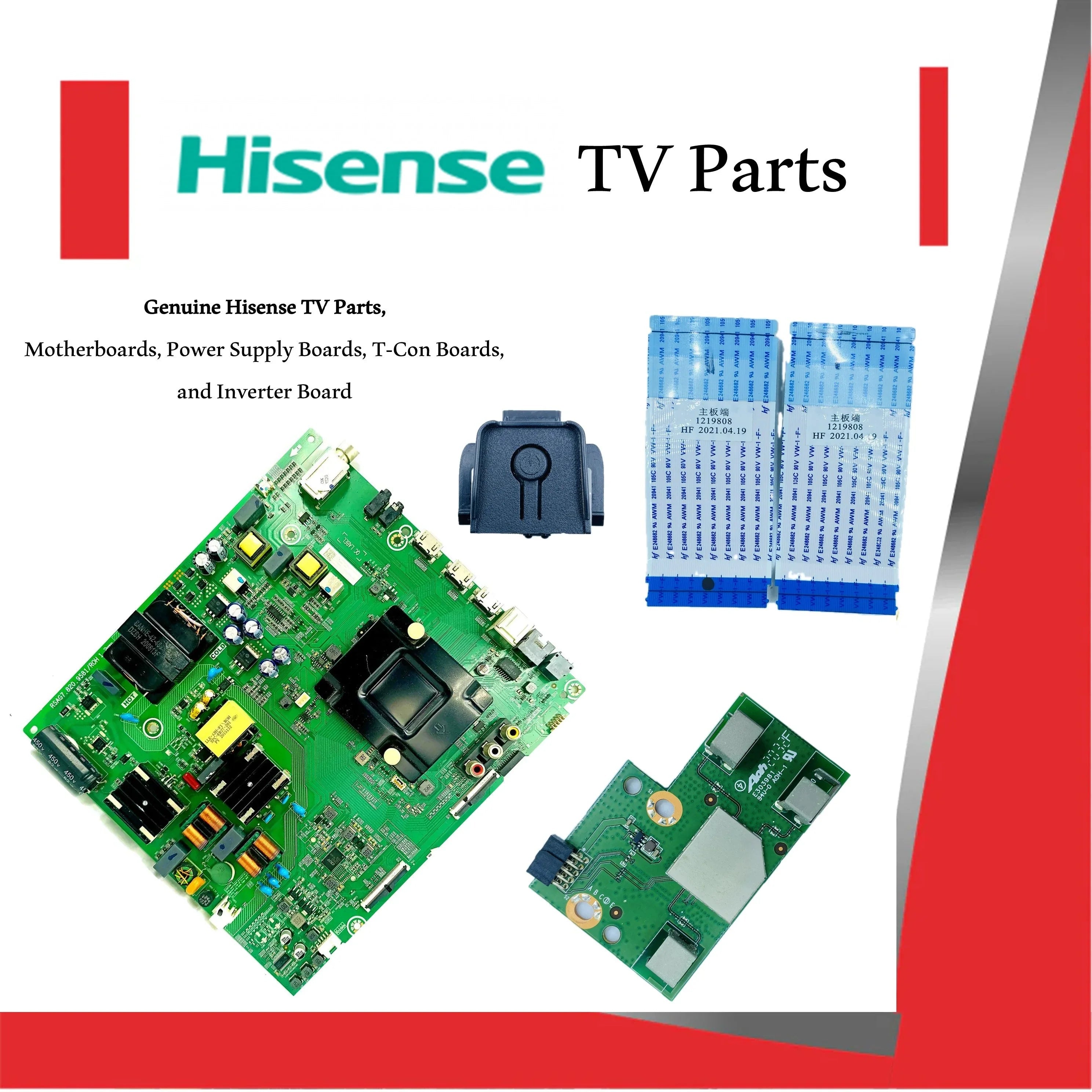 Hisense TV Parts – Original Hisense TV Motherboards, Power Supply, T-Con, Inverter, Wi-Fi, IR Sensor & More