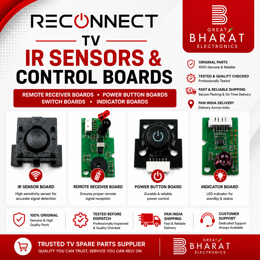 Reconnect TV IR Sensors | Reconnect Remote Receiver & Power Button Boards - Great Bharat Electronics