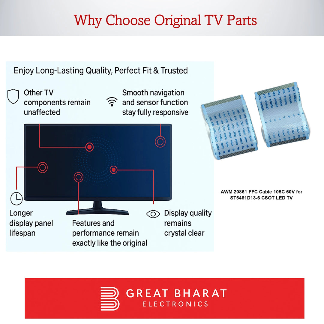 XiaoMi LED TV பிளாட் நெகிழ்வான கேபிள் (FFC) - மாடல் L55M6-ES 
