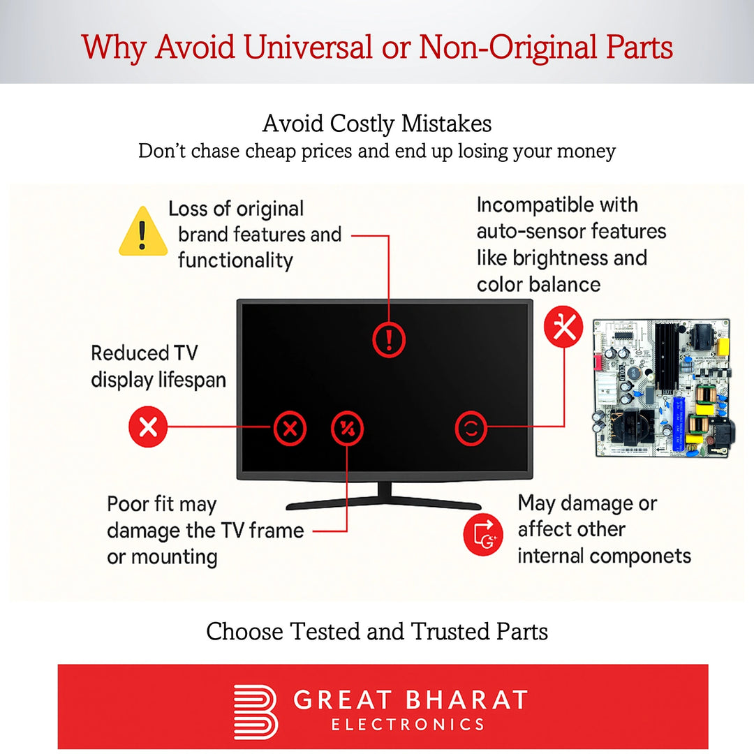 AR50AP2851UDFL மாடலுக்கான ஏசர் 50 இன்ச் LED டிவி பவர் சப்ளை