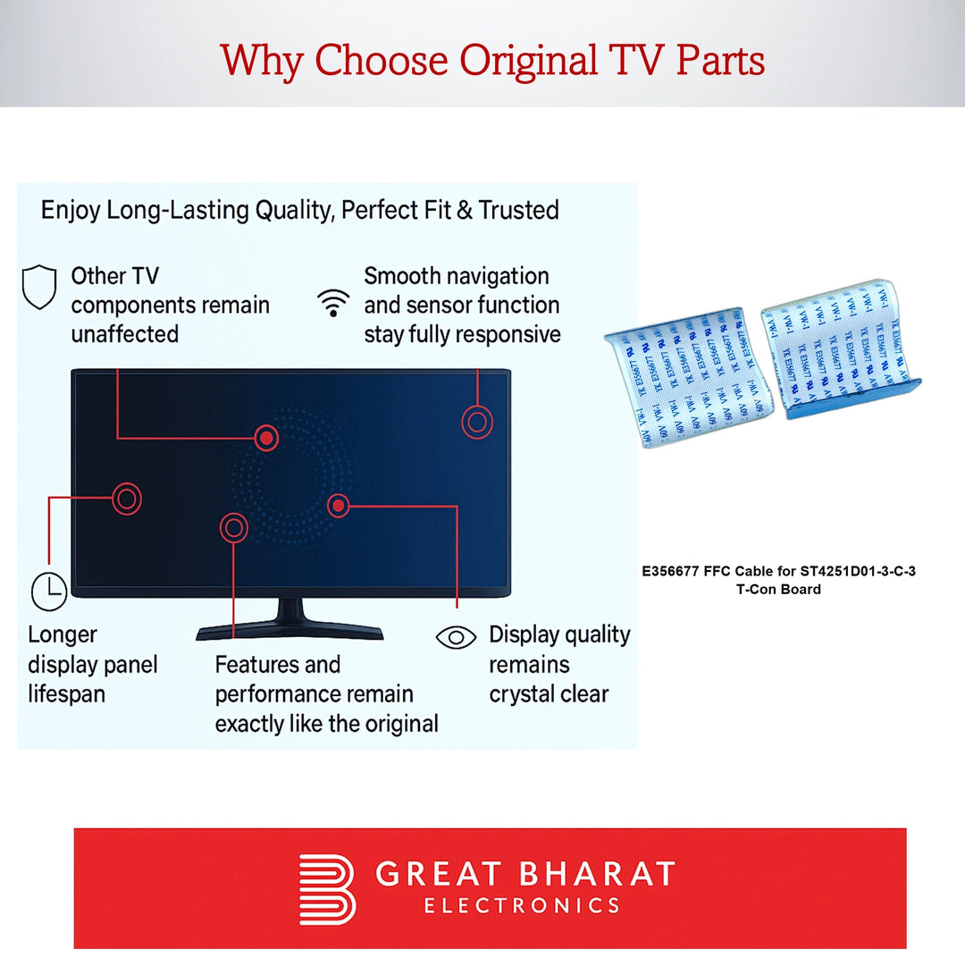 Mi LED TV பிளாட் நெகிழ்வான கேபிள் (FFC) - மாடல் L49M5-AN 