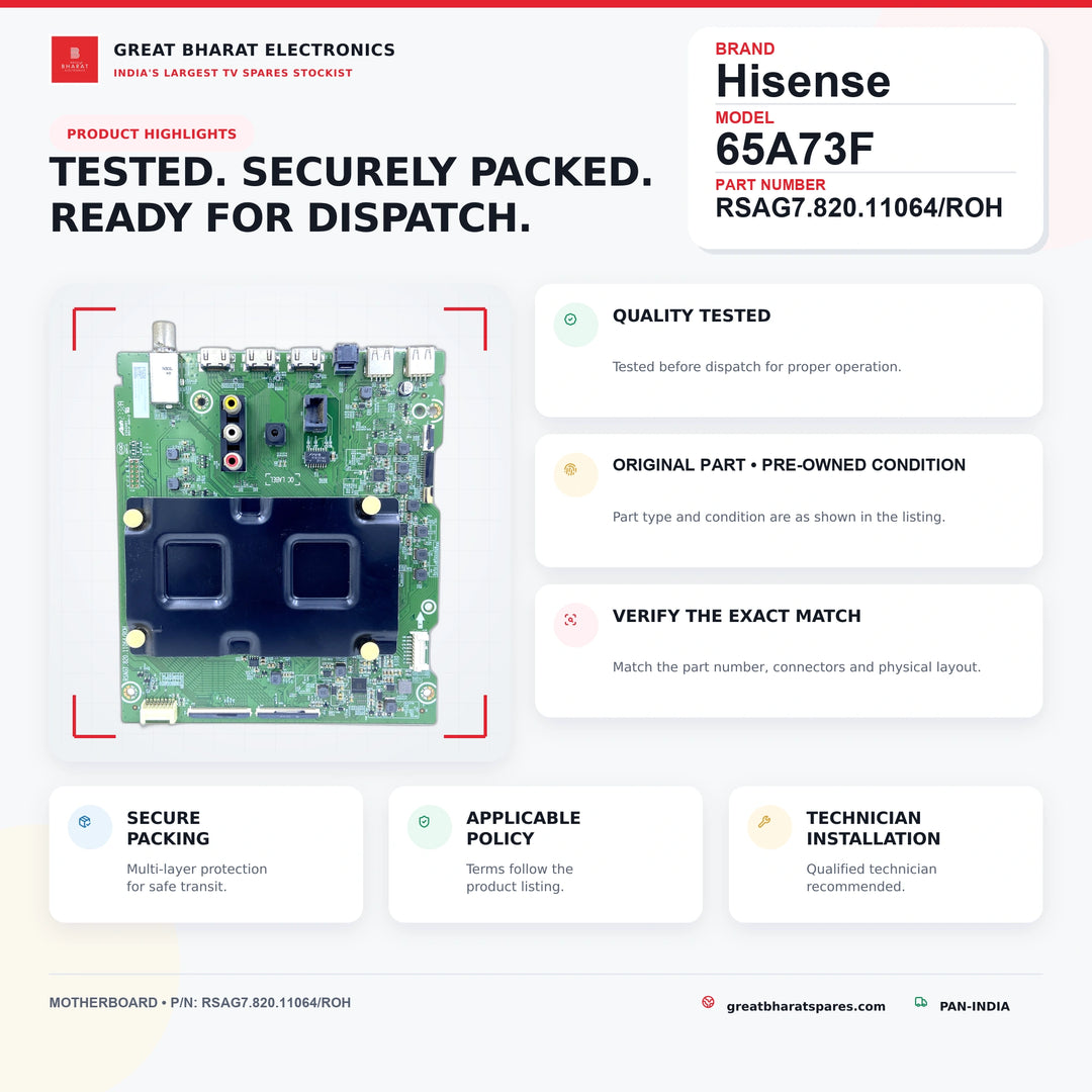 மாடல் 55A71F Hisense LED TV மதர்போர்டு
