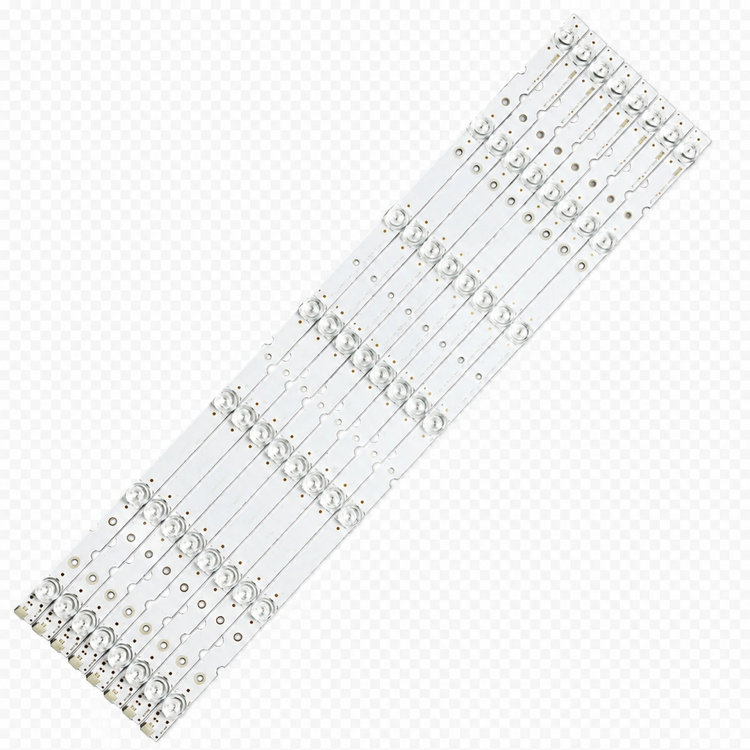 TCL 55P8S LED TV Backlight Strip Set | 8 Strips, 7 LED Each | 55 Inch Compatible Replacement