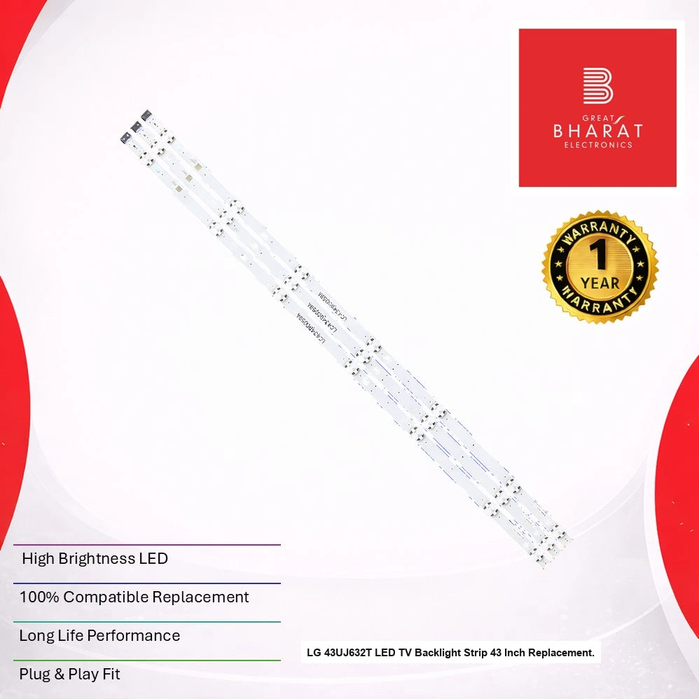 LG 43UJ632T LED TV Backlight Strip 43 Inch Replacement