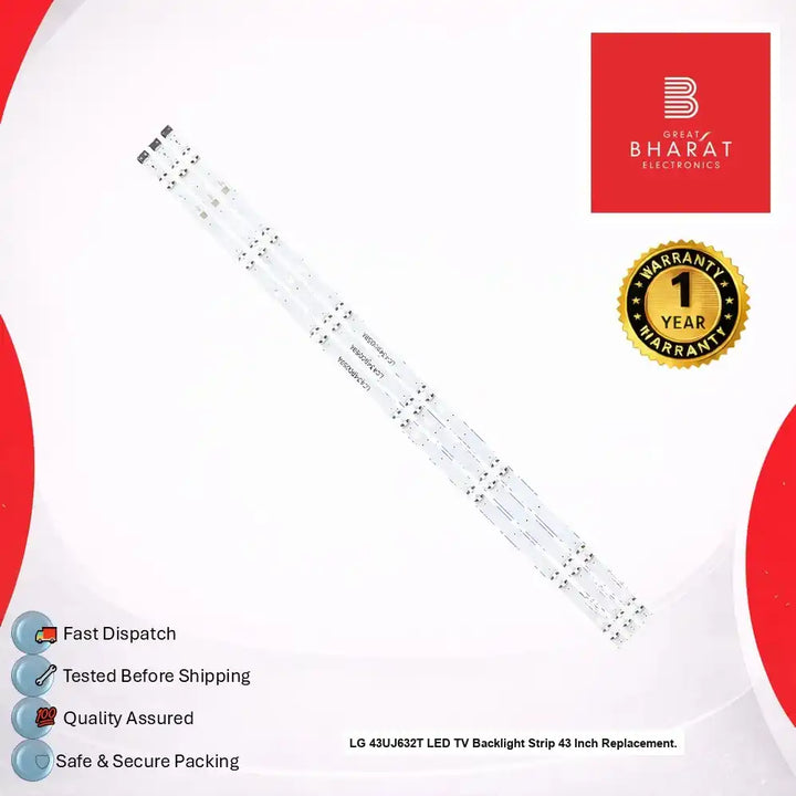 LG 43UJ632T LED TV Backlight Strip 43 Inch Replacement - Great Bharat Electronics