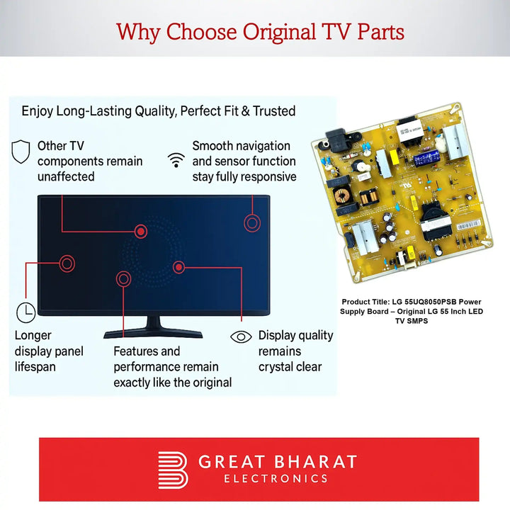 LG 55UQ8050PSB Power Supply Board – Original LG 55 Inch LED TV SMPS - Great Bharat Electronics