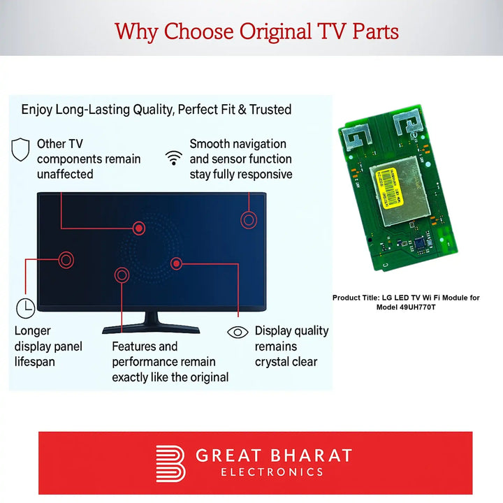 LG LED TV Wi-Fi Module for Model 49UH770T - Great Bharat Electronics