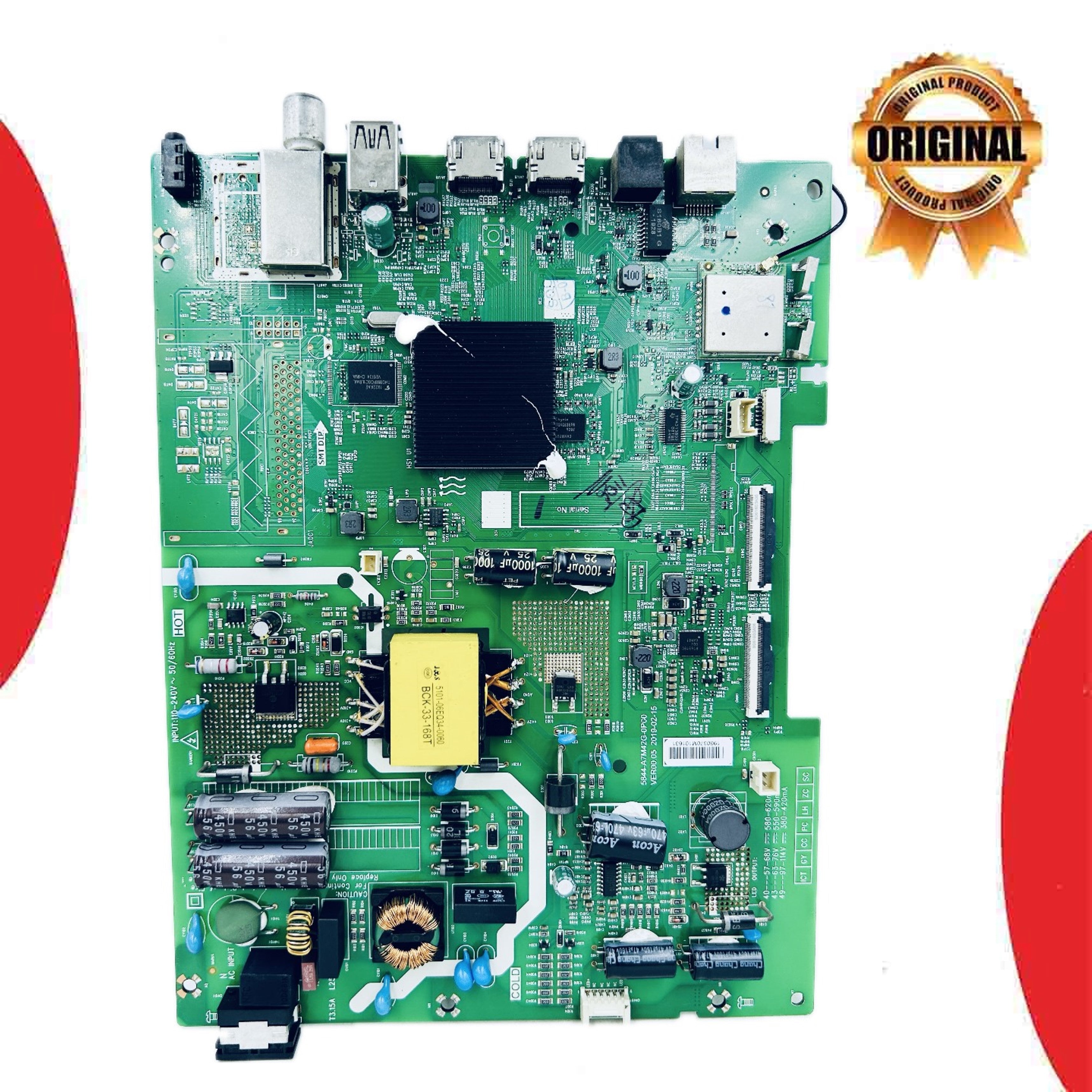 Model 43SAFHDM Motorola LED TV Motherboard