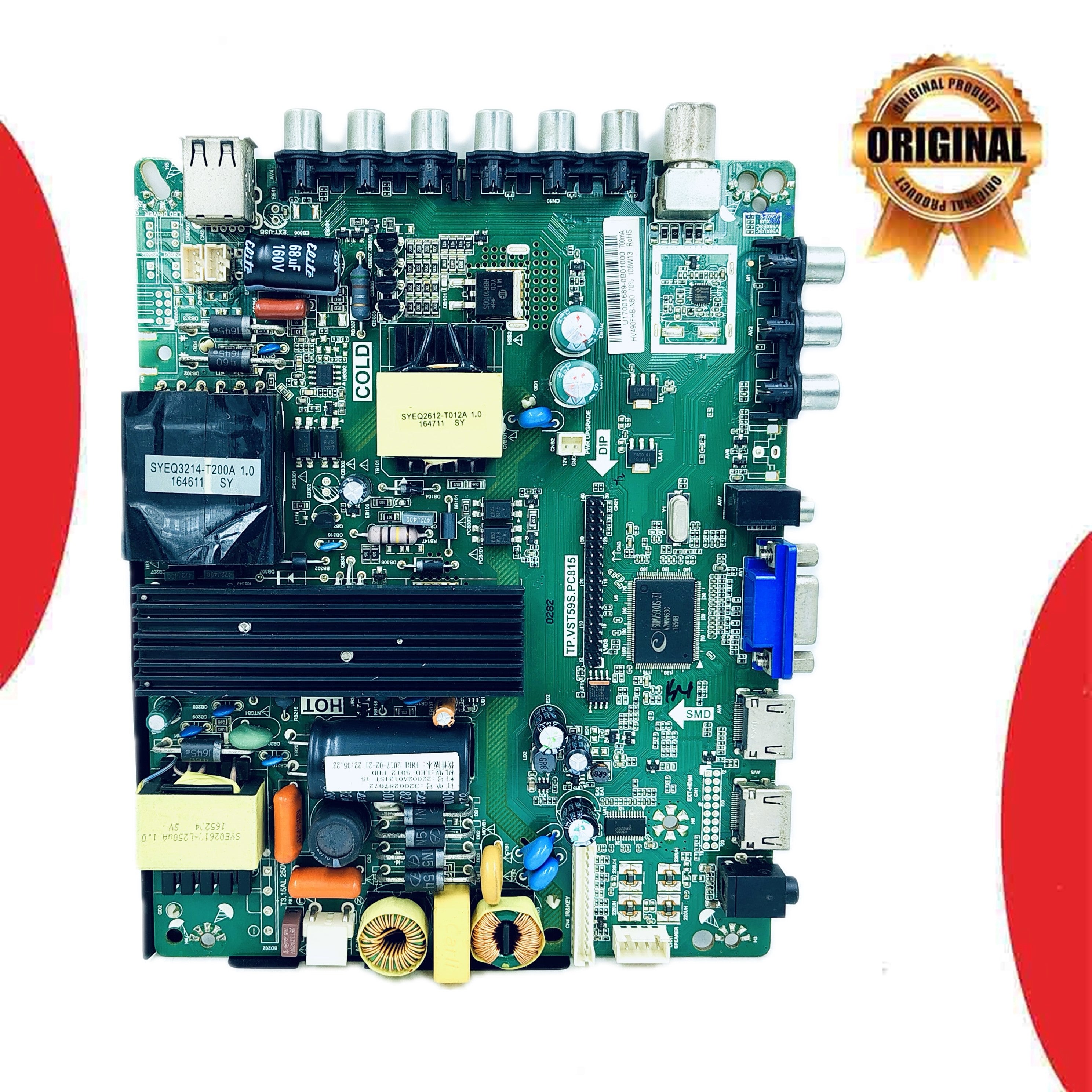 Model LED5012FHD TP.VST59S.PC815 Intex LED TV Motherboard