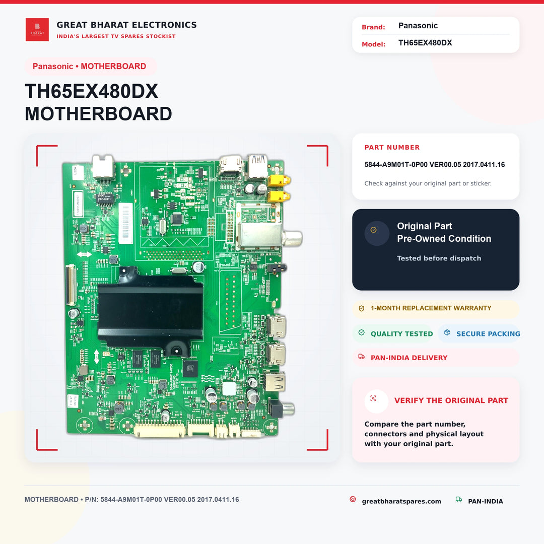 मॉडल TH55EX480DX पैनासोनिक एलईडी टीवी मदरबोर्ड