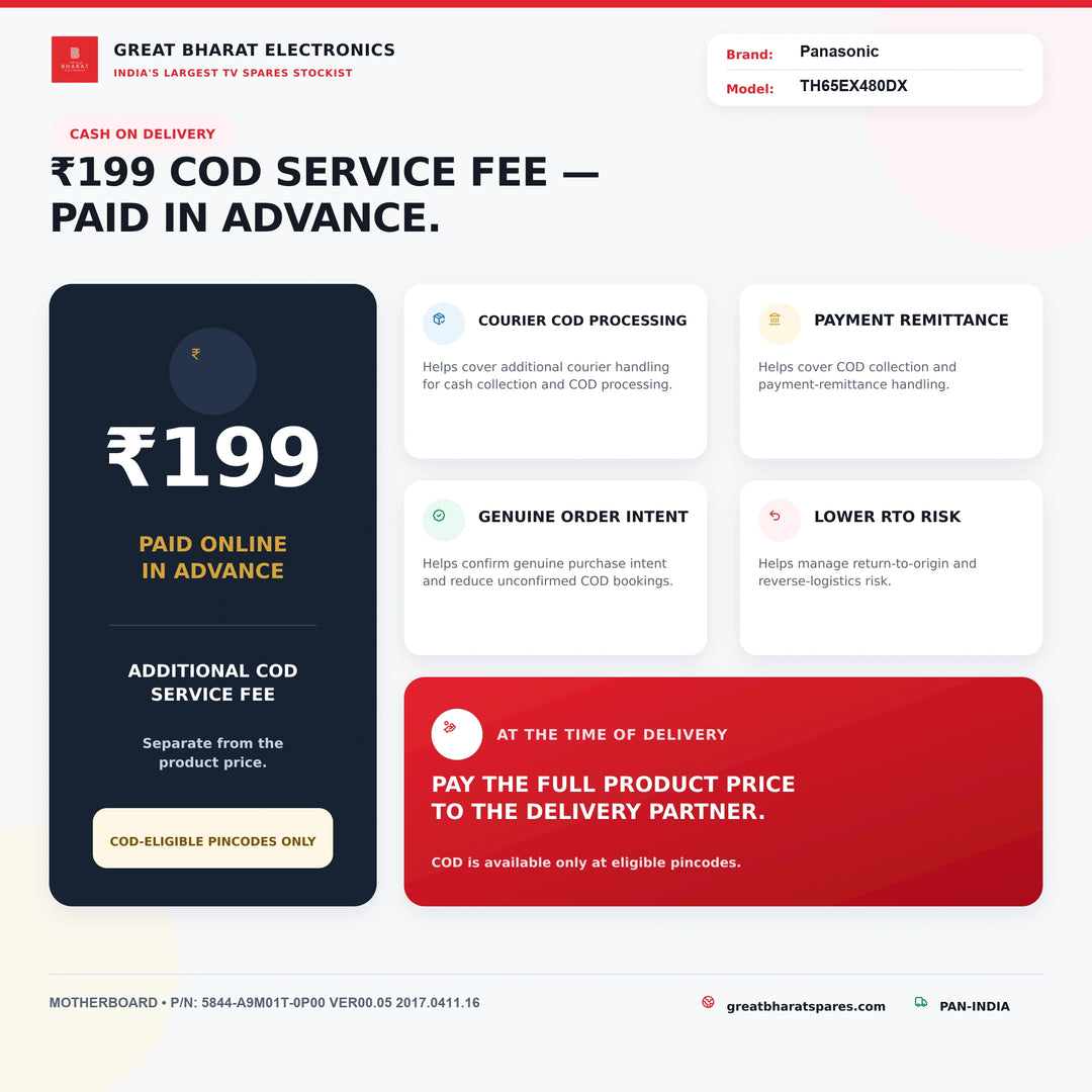 मॉडल TH55EX480DX पैनासोनिक एलईडी टीवी मदरबोर्ड