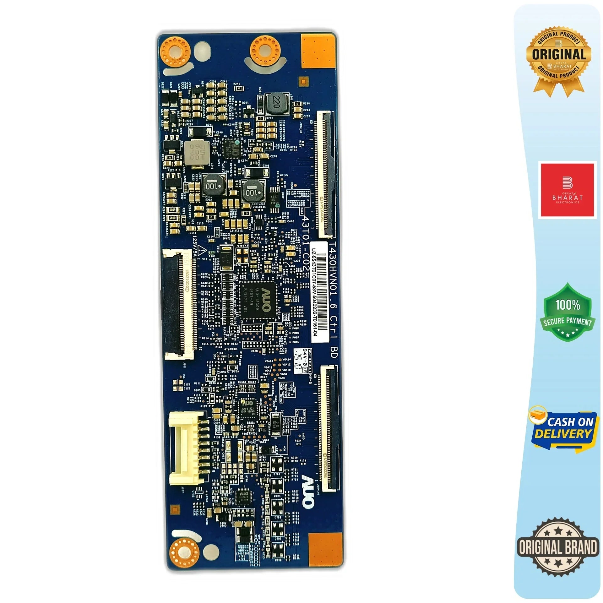 Samsung UA43J5100AR T-Con Board – Original Samsung 43 Inch LED TV Part - Great Bharat Electronics