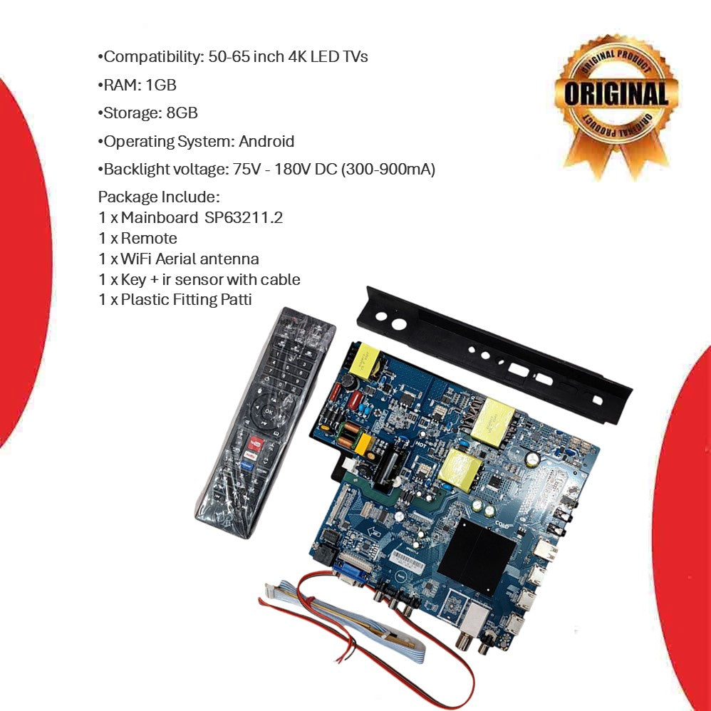 Smart 4K Android Motherboard for 50 Inch to 55 Inch