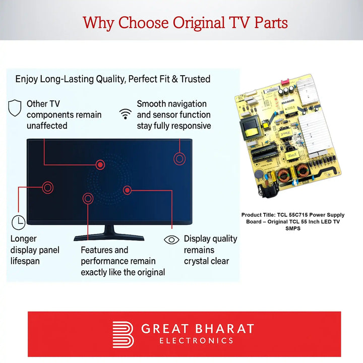 TCL 55C715 Power Supply Board – Original TCL 55 Inch LED TV SMPS