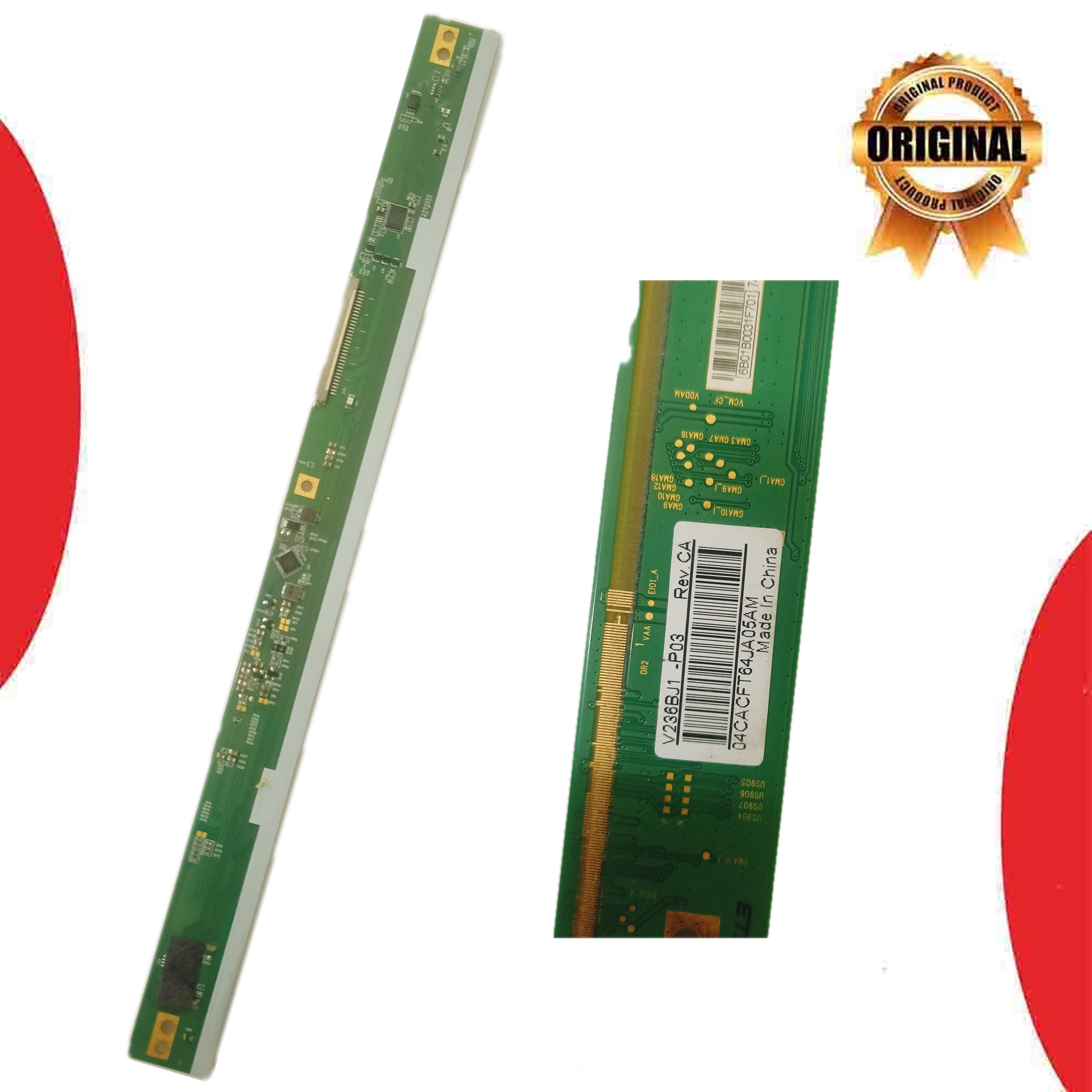 PCB Number V236BJ1-P03 Rev.CA LED TV Panel PCB Board, LED TV Scaler PCB Board - Great Bharat Electronics