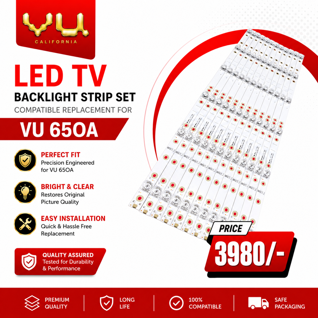 VU 65OA LED TV Backlight Strip Set | Compatible Replacement for 65 Inch LED TV