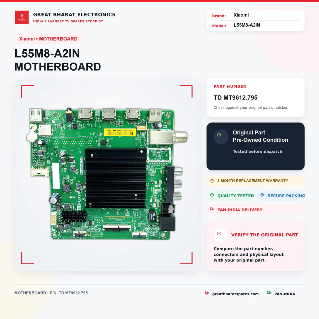 Model L55M8-A2IN Xiaomi LED TV Motherboard