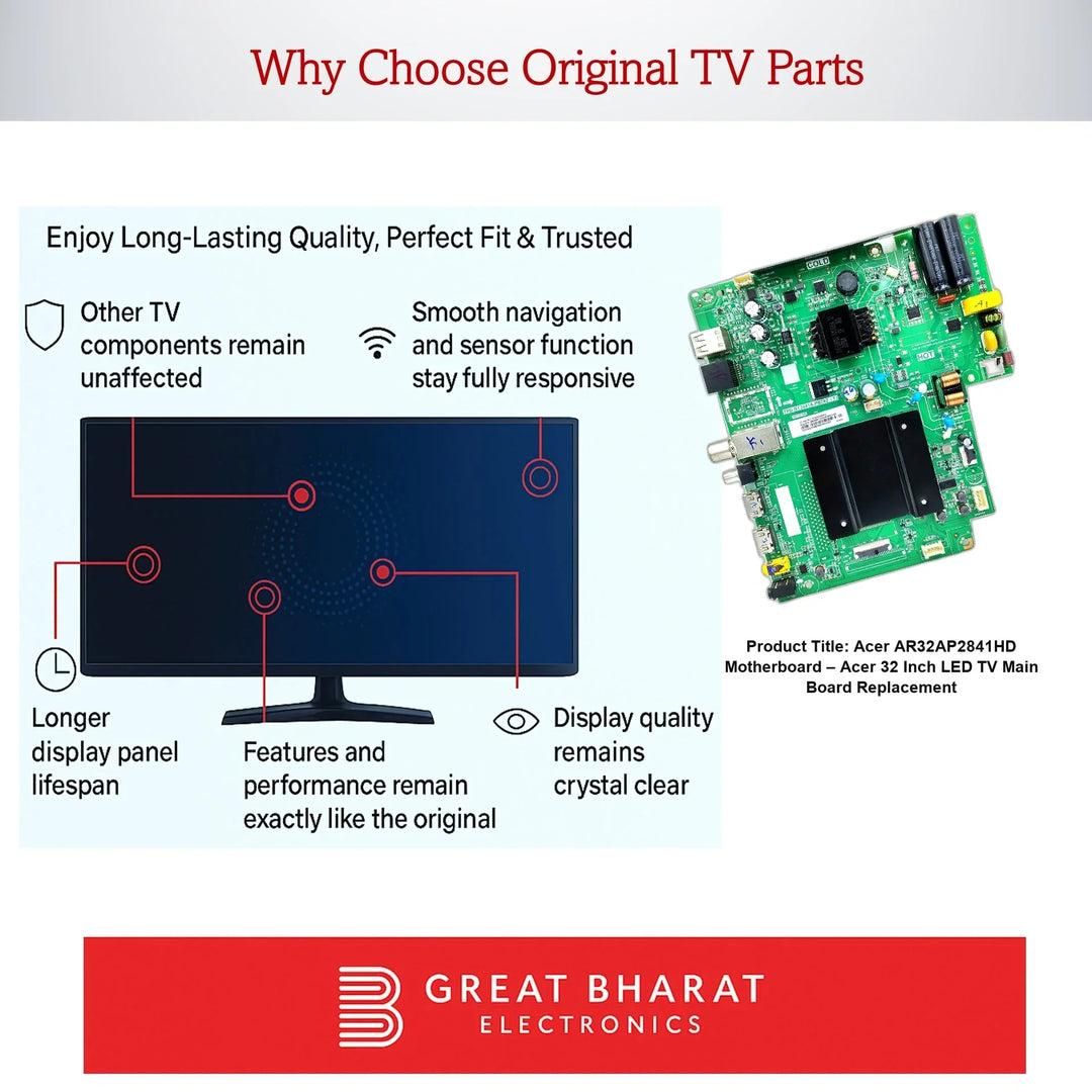 Acer AR32AP2841HD Motherboard – Acer 32 Inch LED TV Main Board Replacement - Great Bharat Electronics