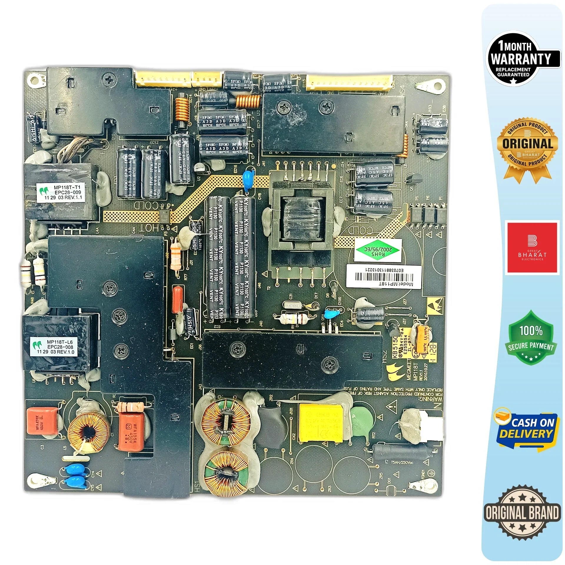 Aftron AFLED3295 Power Supply Board – Aftron 32 Inch LED TV SMPS Replacement - Great Bharat Electronics