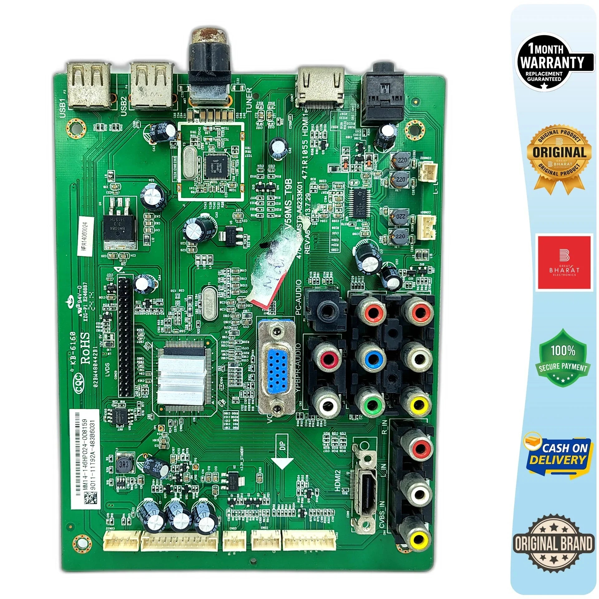 AOC LE40A6340 Motherboard – AOC 40 Inch LED TV Main Board Replacement - Great Bharat Electronics