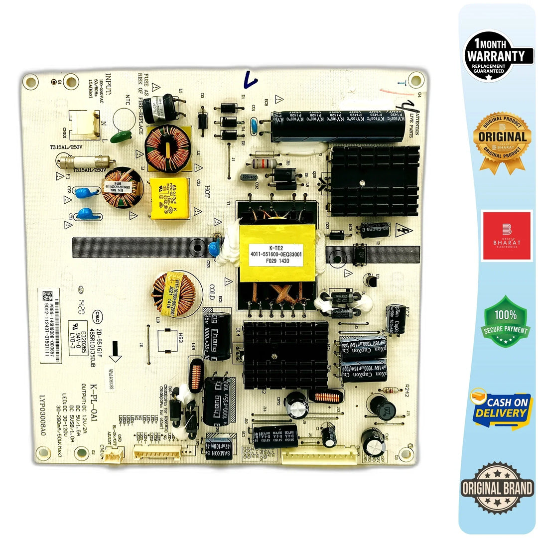 AOC LE40A6340 Power Supply Board – AOC 40 Inch LED TV SMPS Replacement - Great Bharat Electronics