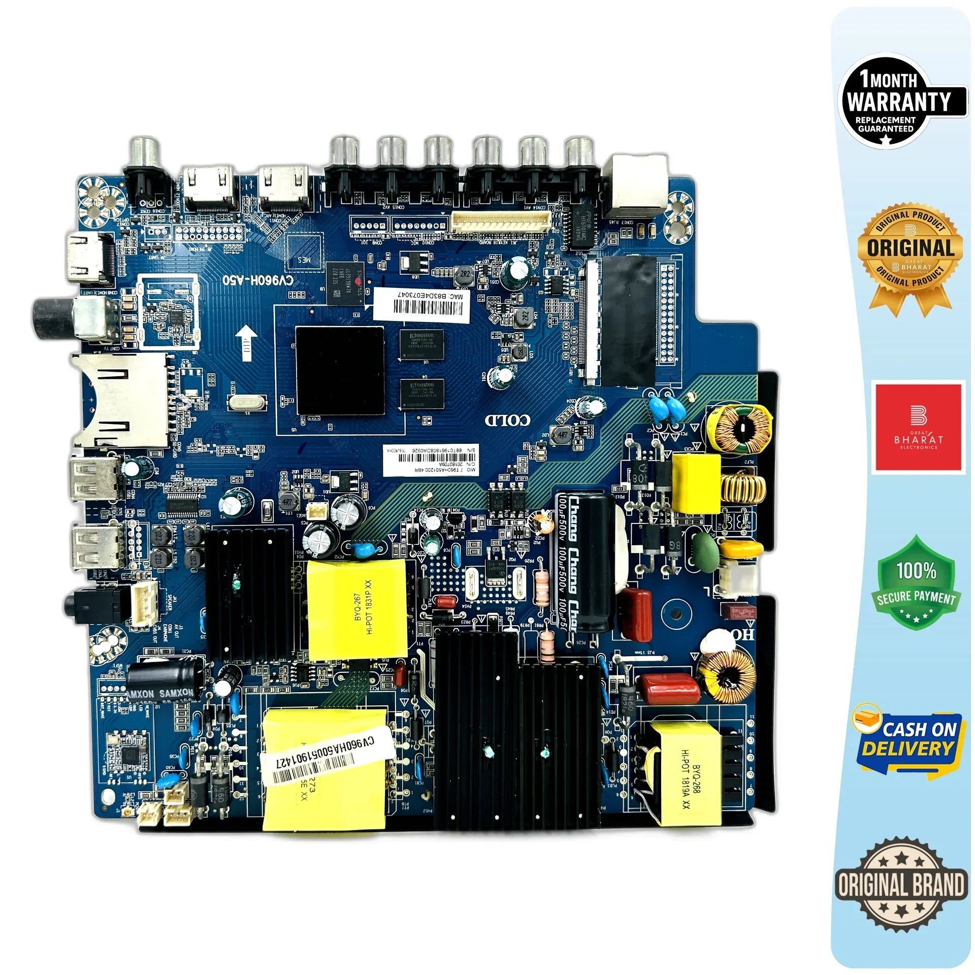 Blaupunkt BLA43AU680 Motherboard – Blaupunkt 43 Inch LED TV Main Board Replacement - Great Bharat Electronics