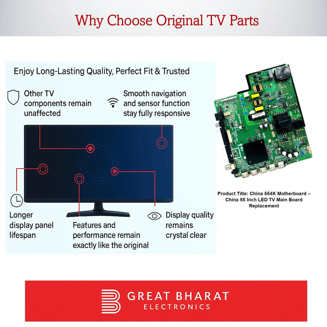 China 554K Motherboard – China 55 Inch LED TV Main Board Replacement - Great Bharat Electronics