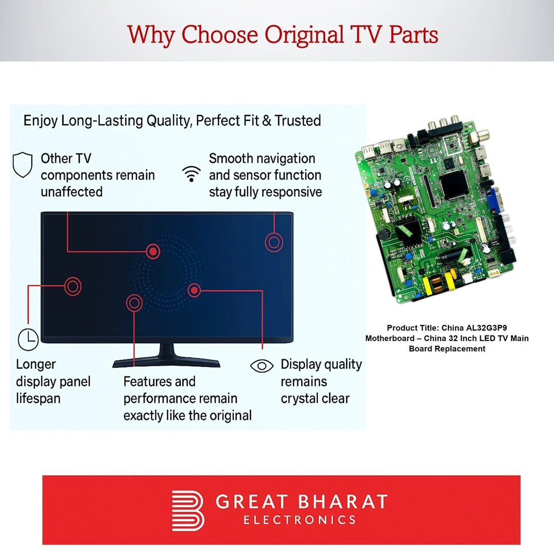 China AL32G3P9 Motherboard – China 32 Inch LED TV Main Board Replacement - Great Bharat Electronics