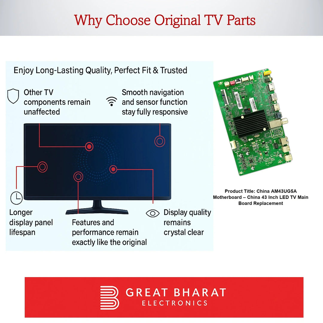 China AM43UG5A Motherboard – China 43 Inch LED TV Main Board Replacement - Great Bharat Electronics