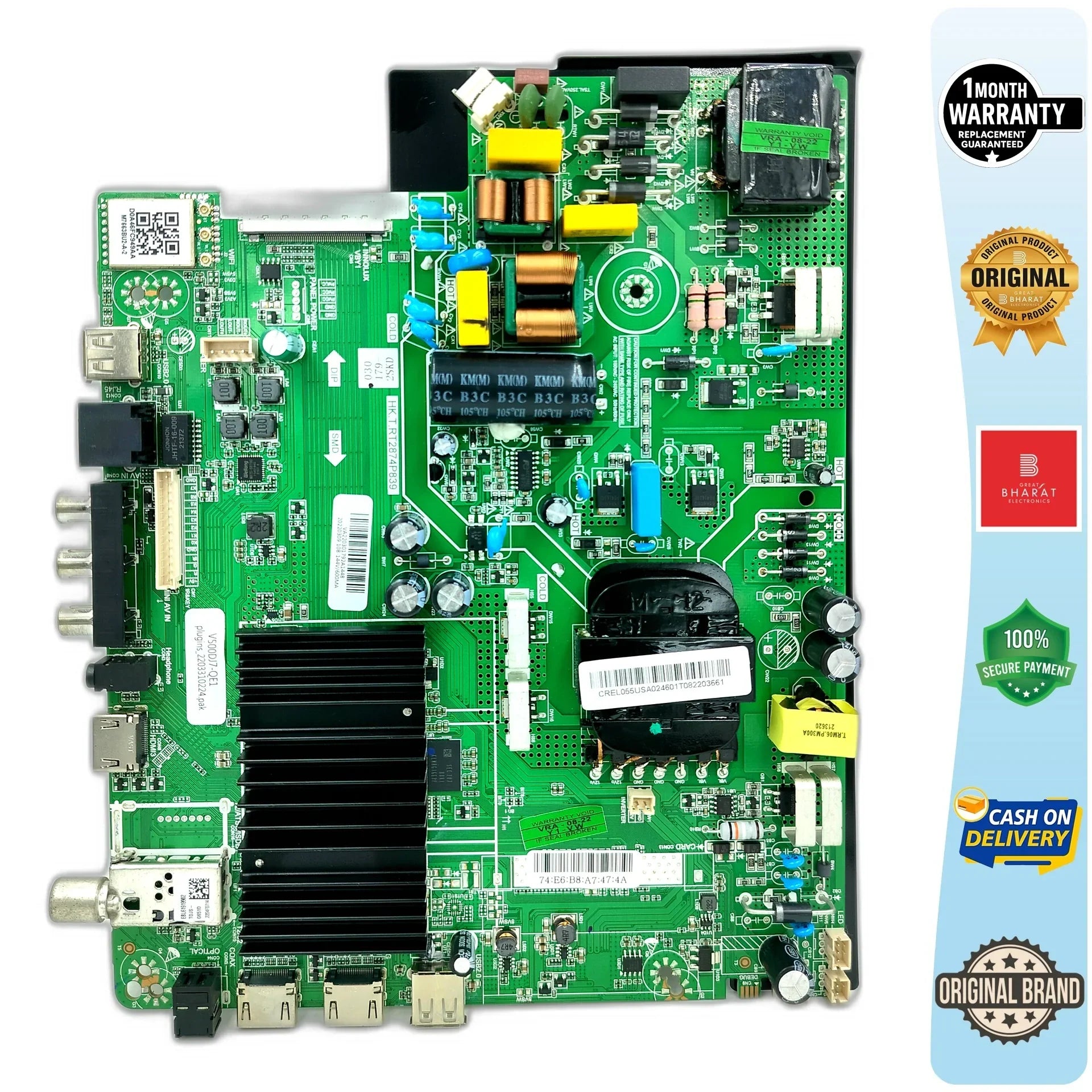 Croma CREL055USA024601 Motherboard – Croma 55 Inch LED TV Main Board Replacement - Great Bharat Electronics