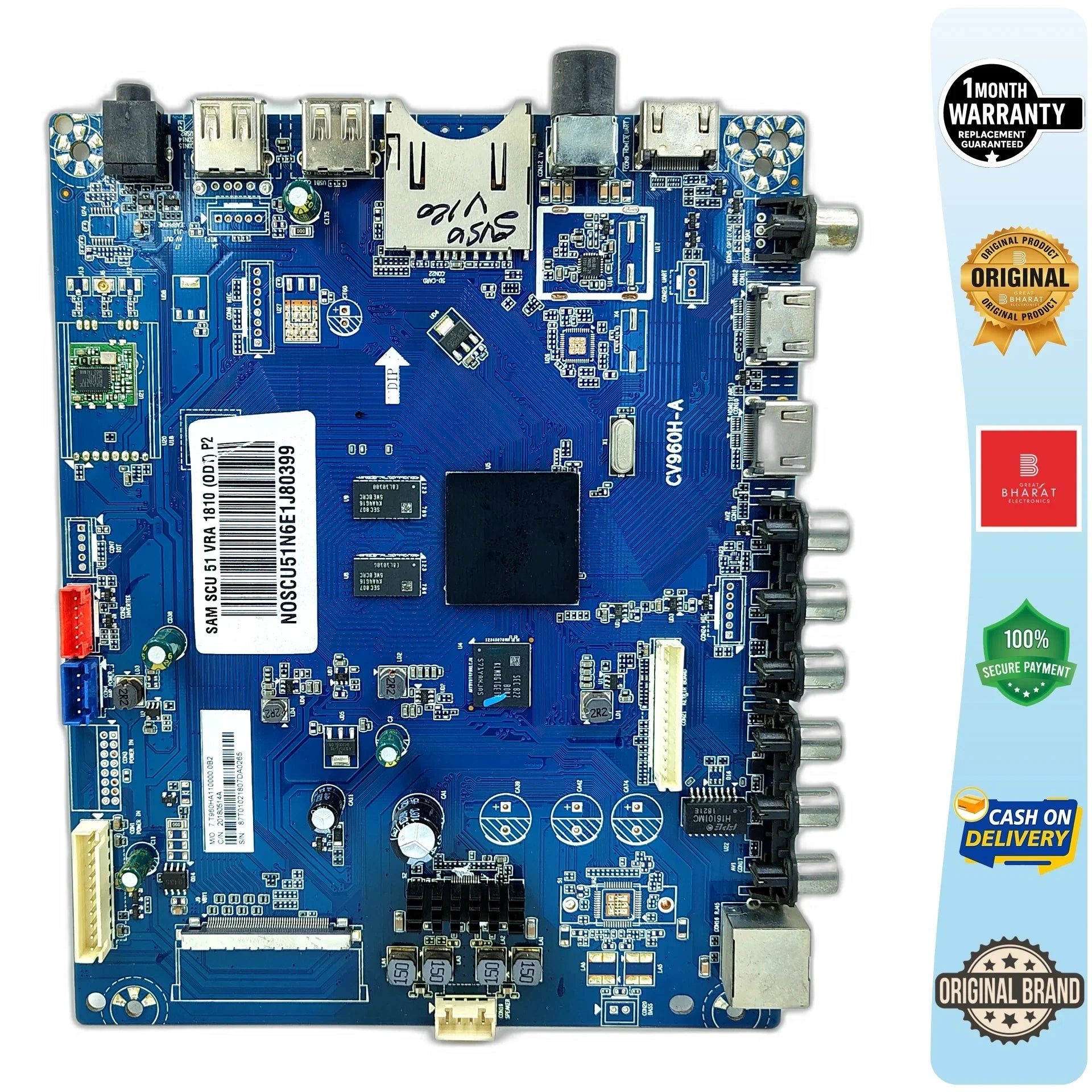 Croma CREL7343 Motherboard – Croma 43 Inch LED TV Main Board Replacement - Great Bharat Electronics