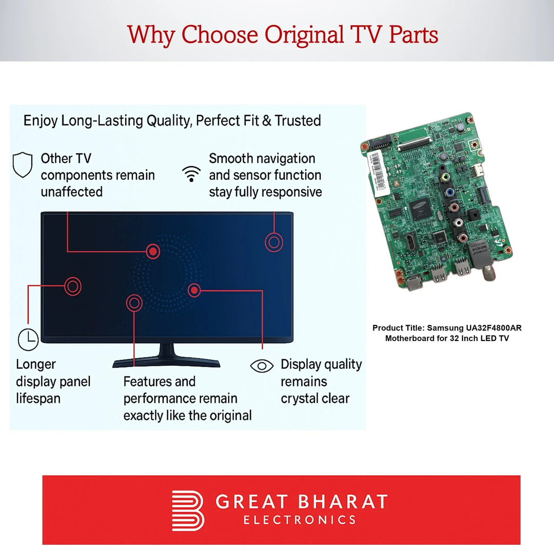 Samsung UA32F4800AR Motherboard for 32 Inch LED TV - Great Bharat Electronics