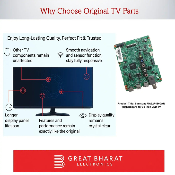 Samsung UA32F4800AR Motherboard for 32 Inch LED TV - Great Bharat Electronics