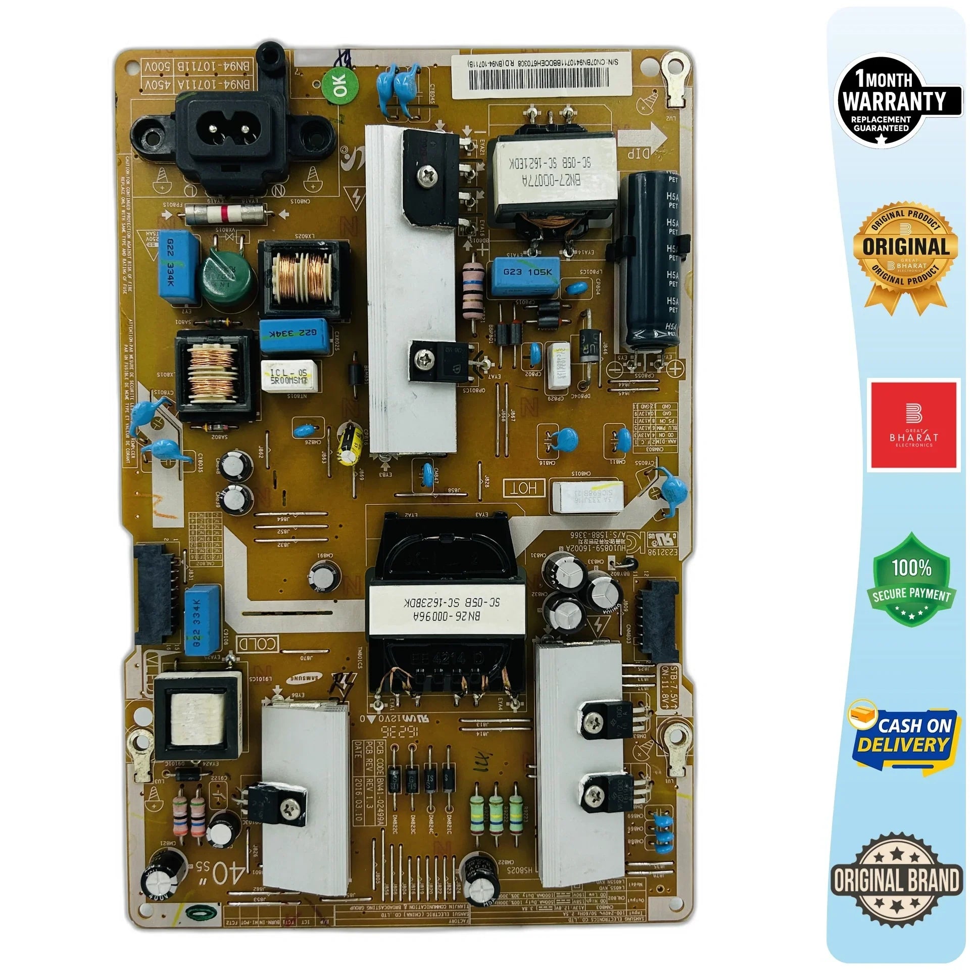 Samsung UA40KU7000K Power Supply for 40 Inch LED TV - Great Bharat Electronics