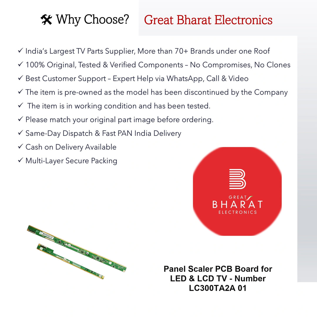 PCB Number LC300TA2A 01 LED TV Panel PCB Board, LED TV Scaler PCB Board