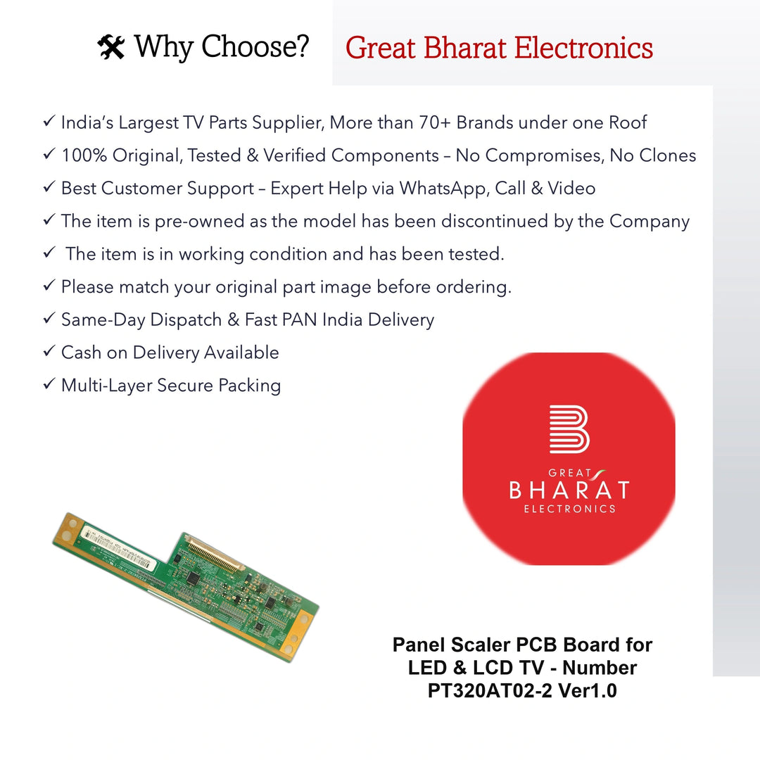 PCB Number PT320AT02-2 Ver1.0 LED TV Panel PCB Board, LED TV Scaler PCB Board