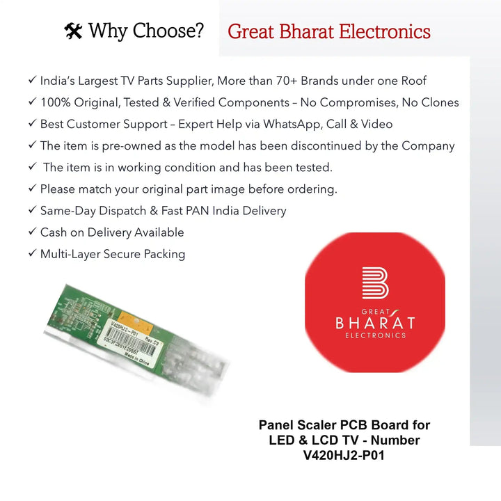 LED/LCD TV قشارة PCB سبورة - PCB V420HJ2-P01\