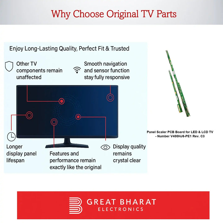 PCB Number V400HJ6-PE1 Rev. C3 LED TV Panel PCB Board, LED TV Scaler PCB Board
